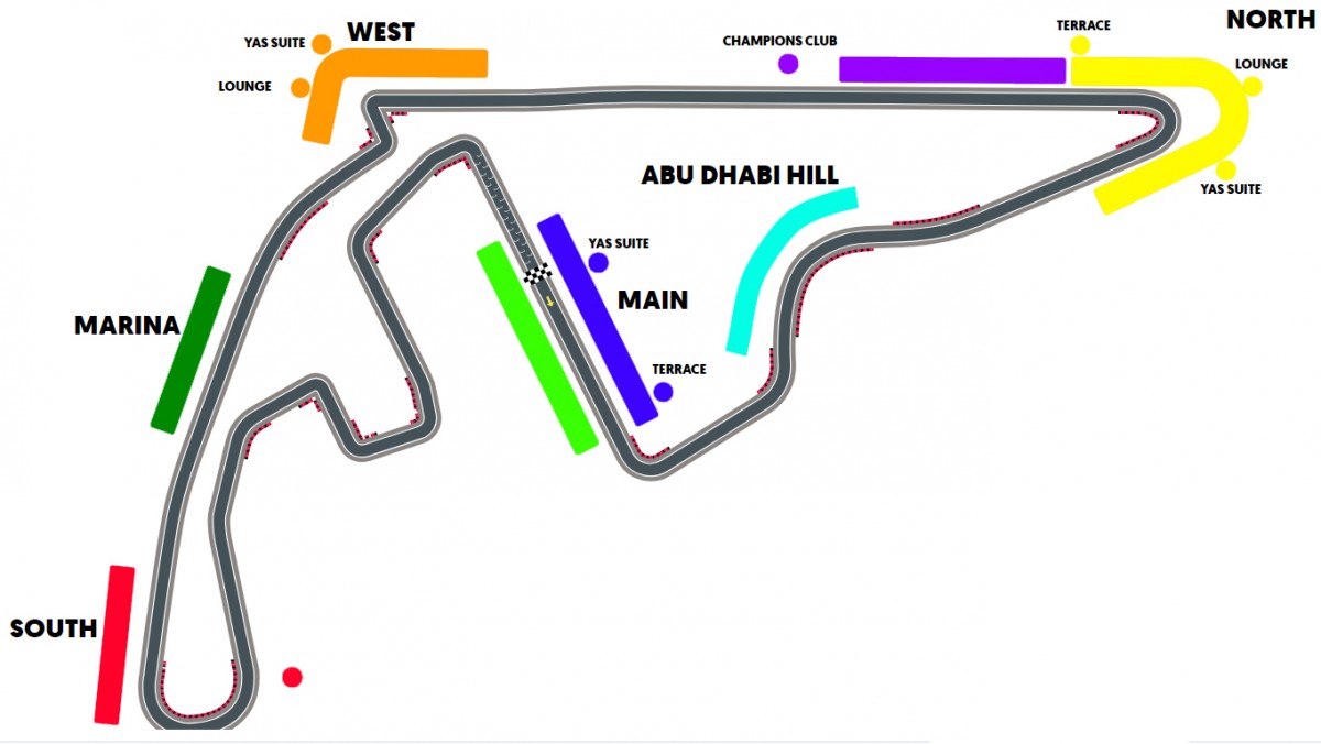Abu Dhabi Grand Prix . - Yas Suite Main Grandstand (3 Giorni)